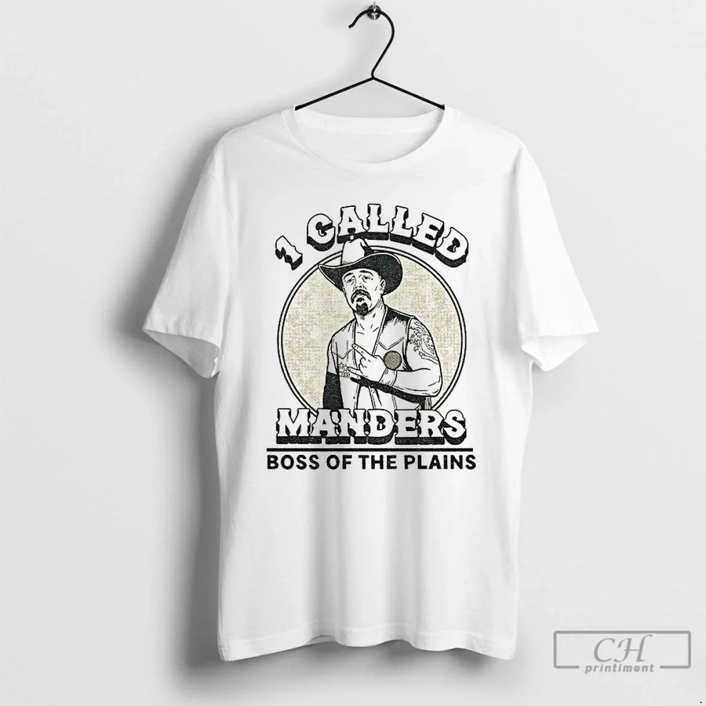 Classic Cowboy 1 Called Manders Boss Plains Vintage - Adult & Kids T-Shirts, Sweatshirts & Hoodies apparel design preview 1