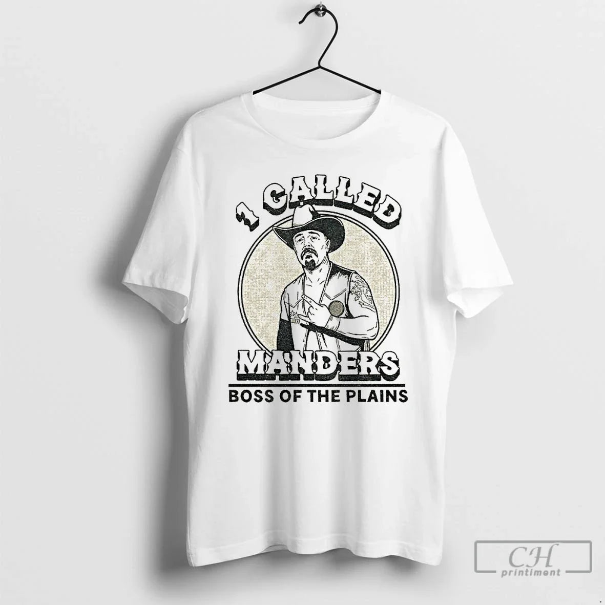 Classic Cowboy 1 Called Manders Boss Plains Vintage - Adult & Kids T-Shirts, Sweatshirts & Hoodies apparel design preview 1