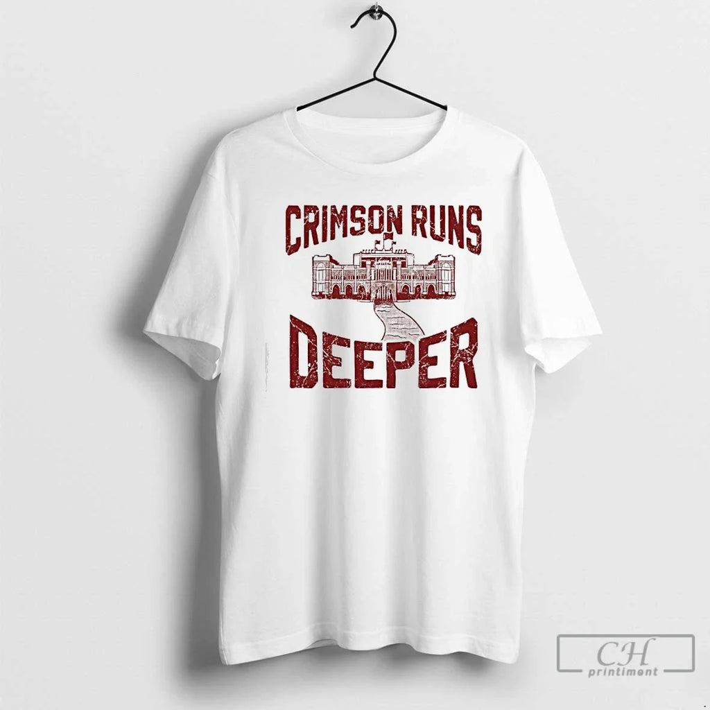 Classic Crimson Runs Deeper Vintage - Adult & Kids T-Shirts, Sweatshirts & Hoodies apparel design preview 1