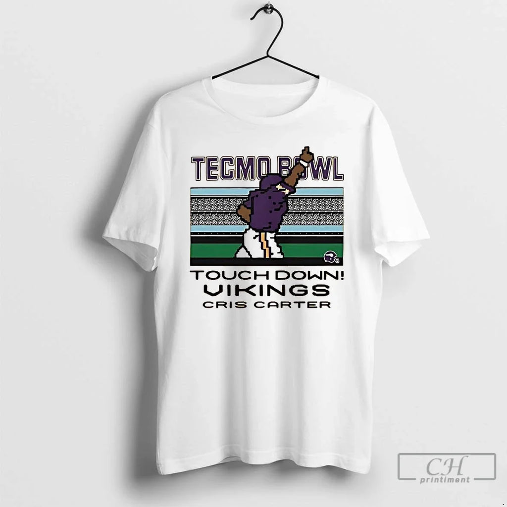 Classic Cris Carter Techmo Bowl Touchdown Minnesota - Adult & Kids T-Shirts, Sweatshirts & Hoodies apparel design preview 1