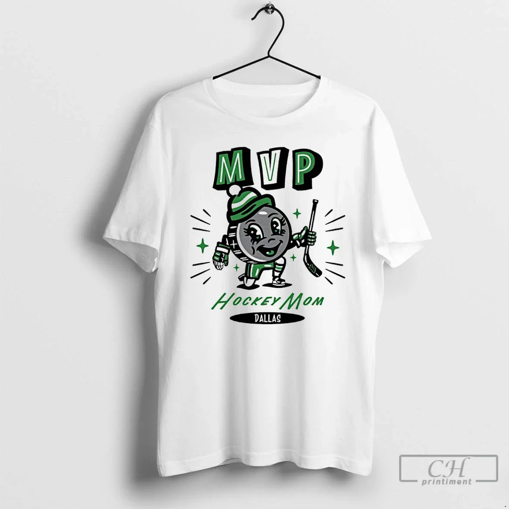 Classic Dallas Stars 2025 Mvp Hockey Mom - Adult & Kids T-Shirts, Sweatshirts & Hoodies apparel design preview 1