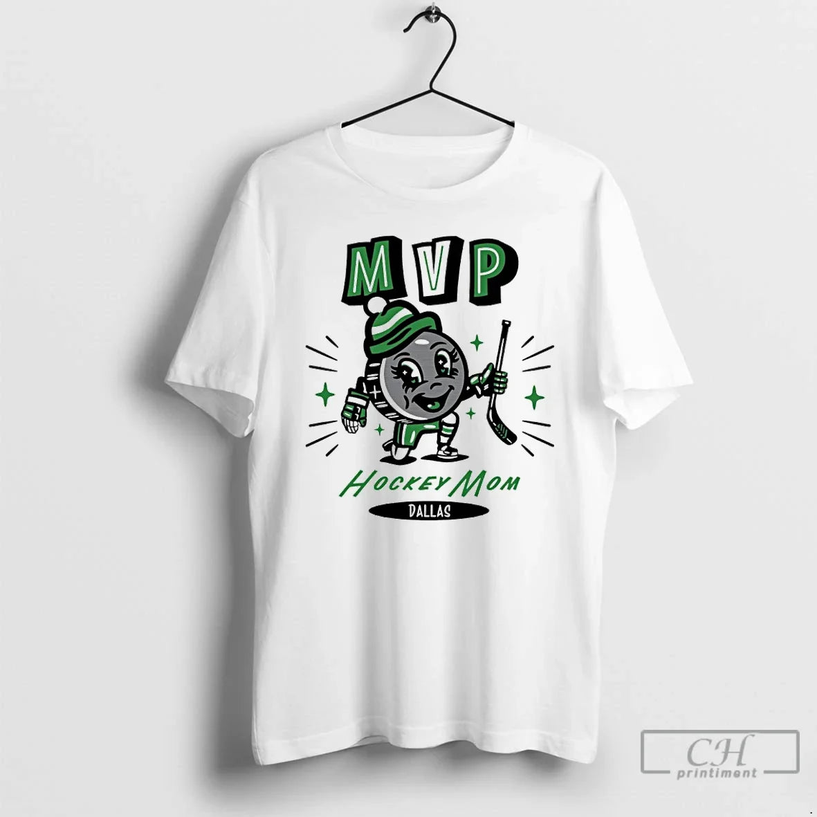 Classic Dallas Stars 2025 Mvp Hockey Mom - Adult & Kids T-Shirts, Sweatshirts & Hoodies apparel design preview 1