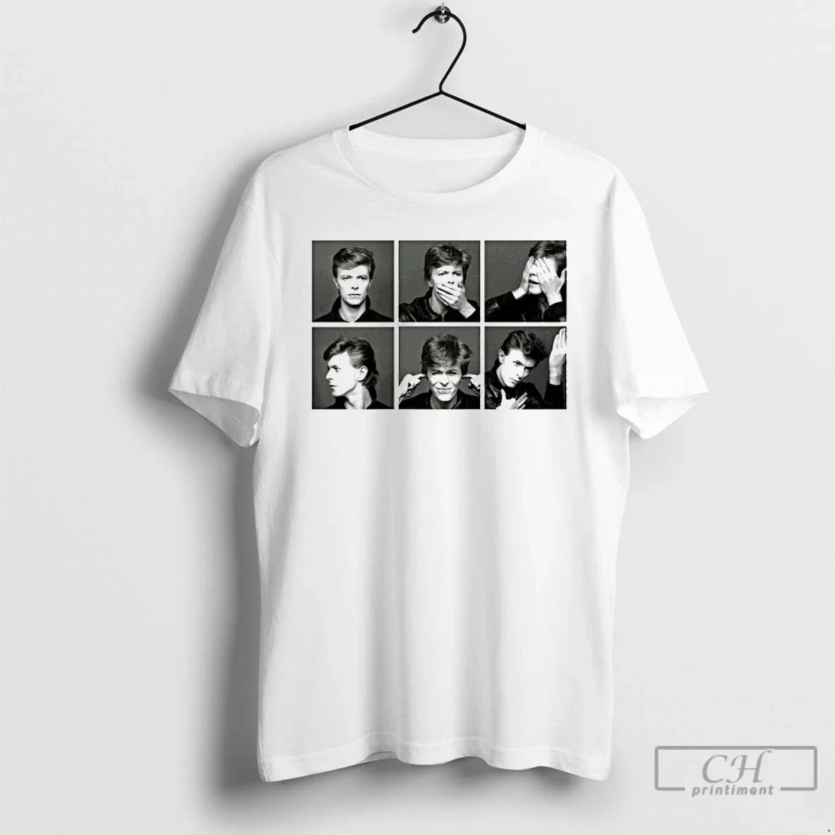 Classic David Bowie Photo Collage - Adult & Kids T-Shirts, Sweatshirts & Hoodies apparel design preview 1