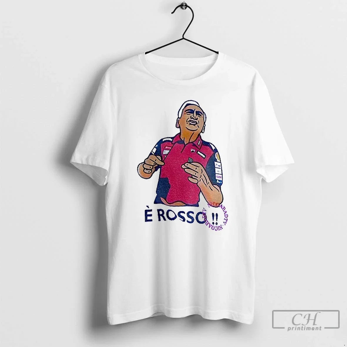 Classic Davide Tardozzi Grand Prix 250cc E Rosso - Adult & Kids T-Shirts, Sweatshirts & Hoodies apparel design preview 1