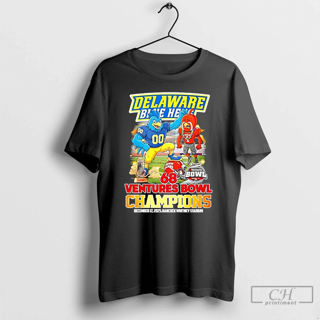 Classic Delaware Blue Hens 2025 68 Ventures Bowl - Adult & Kids T-Shirts, Sweatshirts & Hoodies apparel design preview 1
