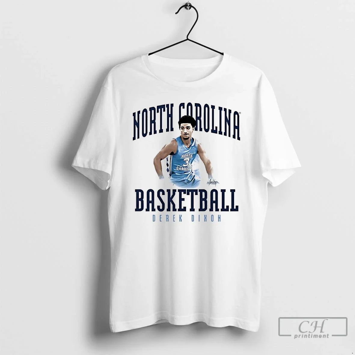 Classic Derek Dixon North Carolina Tar Heels - Adult & Kids T-Shirts, Sweatshirts & Hoodies apparel design preview 1