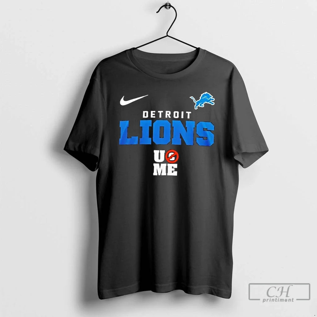 Classic Detroit Lions X Ucme John Cena Never Give Up - Adult & Kids T-Shirts, Sweatshirts & Hoodies apparel design preview 1