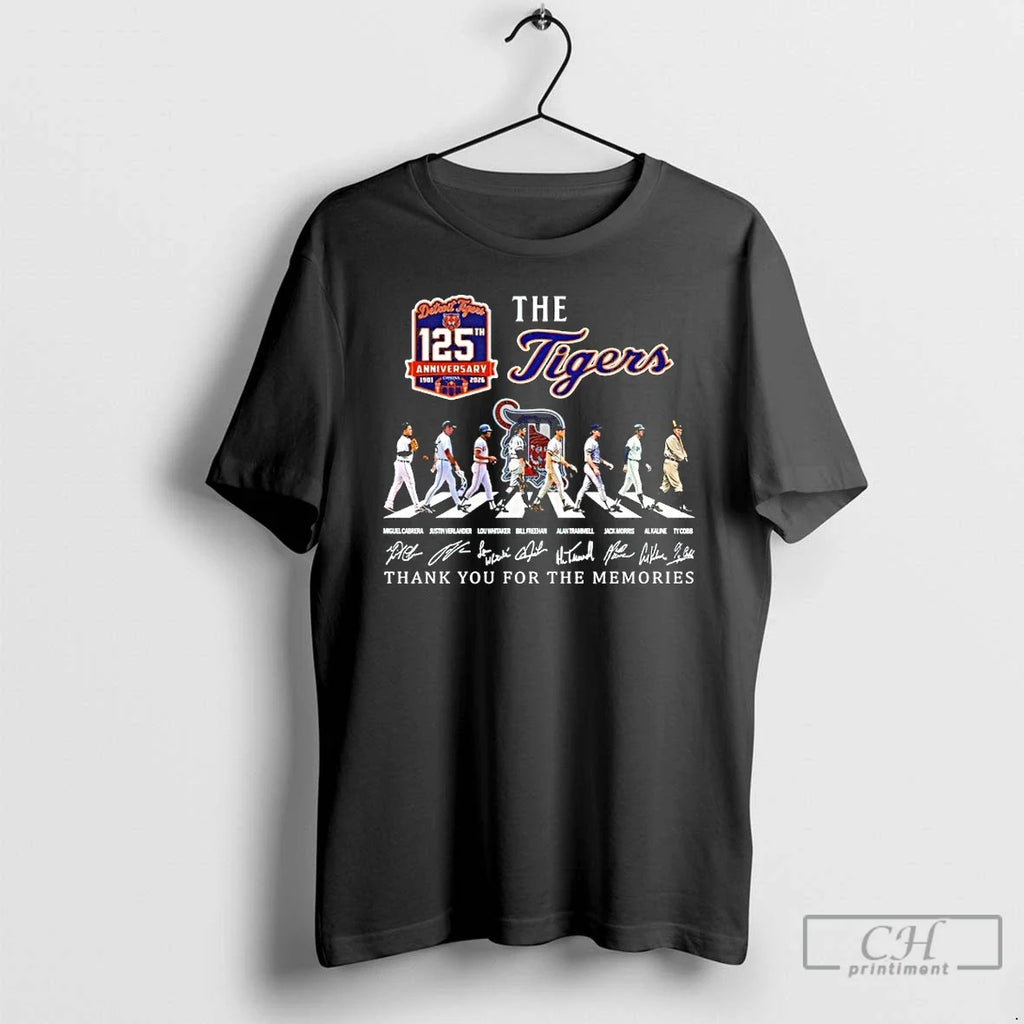 Classic Detroit Tigers 125th Anniversary Thank You - Adult & Kids T-Shirts, Sweatshirts & Hoodies apparel design preview 1