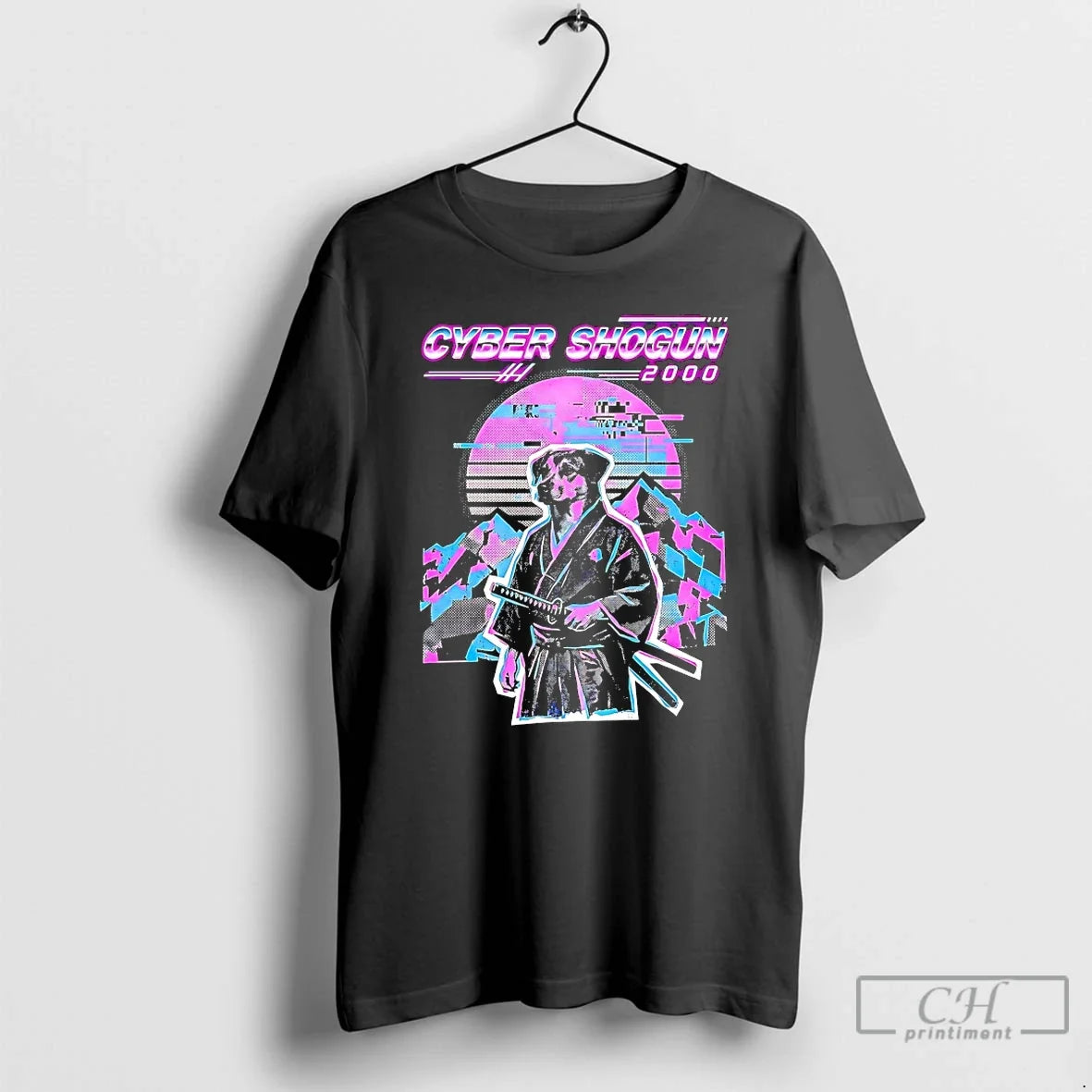 Classic Dog Samurai Cyber Shogun 2000 - Adult & Kids T-Shirts, Sweatshirts & Hoodies apparel design preview 1