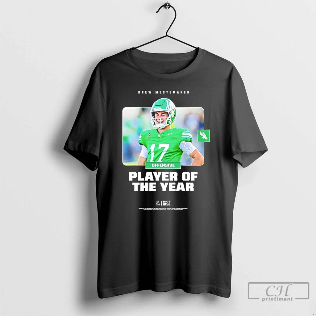 Classic Drew Mestemaker North Texas Mean Green 2025 - Adult & Kids T-Shirts, Sweatshirts & Hoodies apparel design preview 1