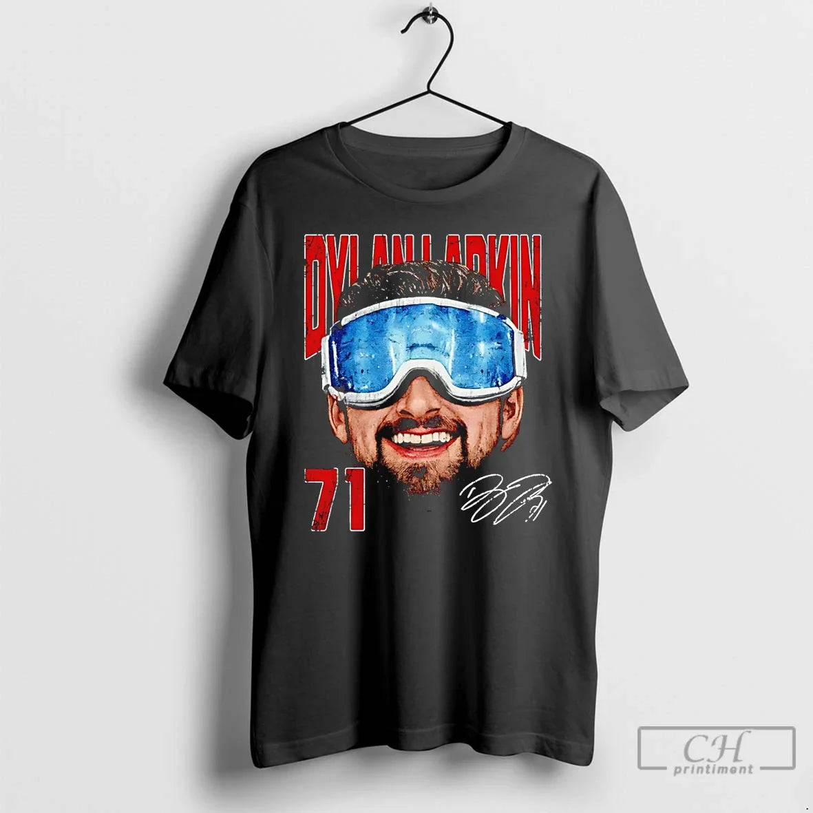 Classic Dylan Larkin Detroit Red Wings Goggles Big - Adult & Kids T-Shirts, Sweatshirts & Hoodies apparel design preview 1