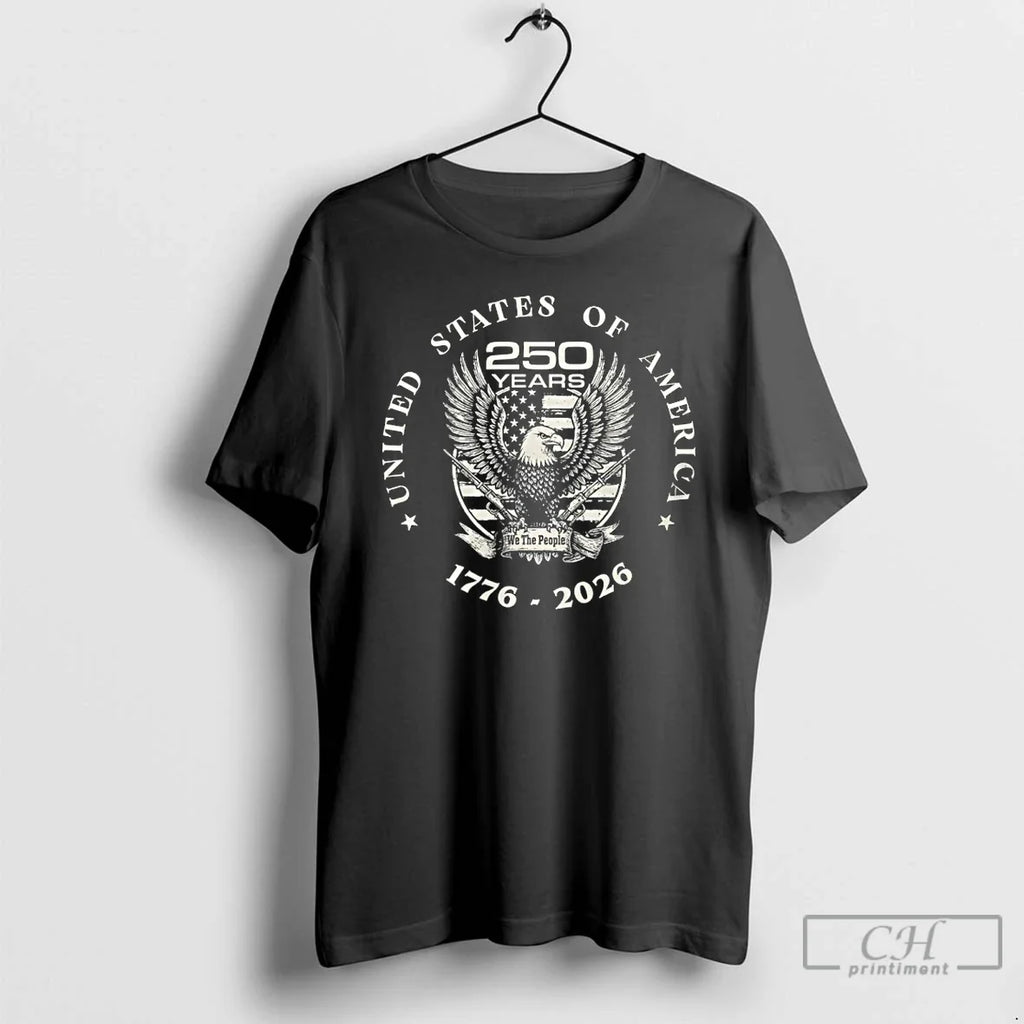 Classic Eagle 250 Years United States Of America 1776 - Adult & Kids T-Shirts, Sweatshirts & Hoodies apparel design preview 1