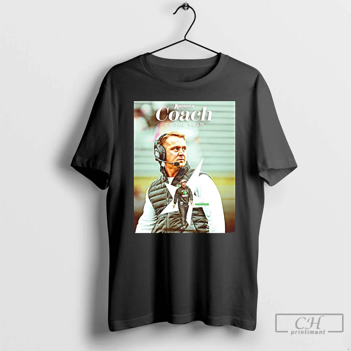 Classic Eric Morris North Texas Mean Green 2025 Coach - Adult & Kids T-Shirts, Sweatshirts & Hoodies apparel design preview 1