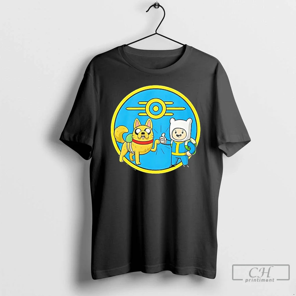 Classic Finn Jake Fallout Adventure Time Wasteland - Adult & Kids T-Shirts, Sweatshirts & Hoodies apparel design preview 1