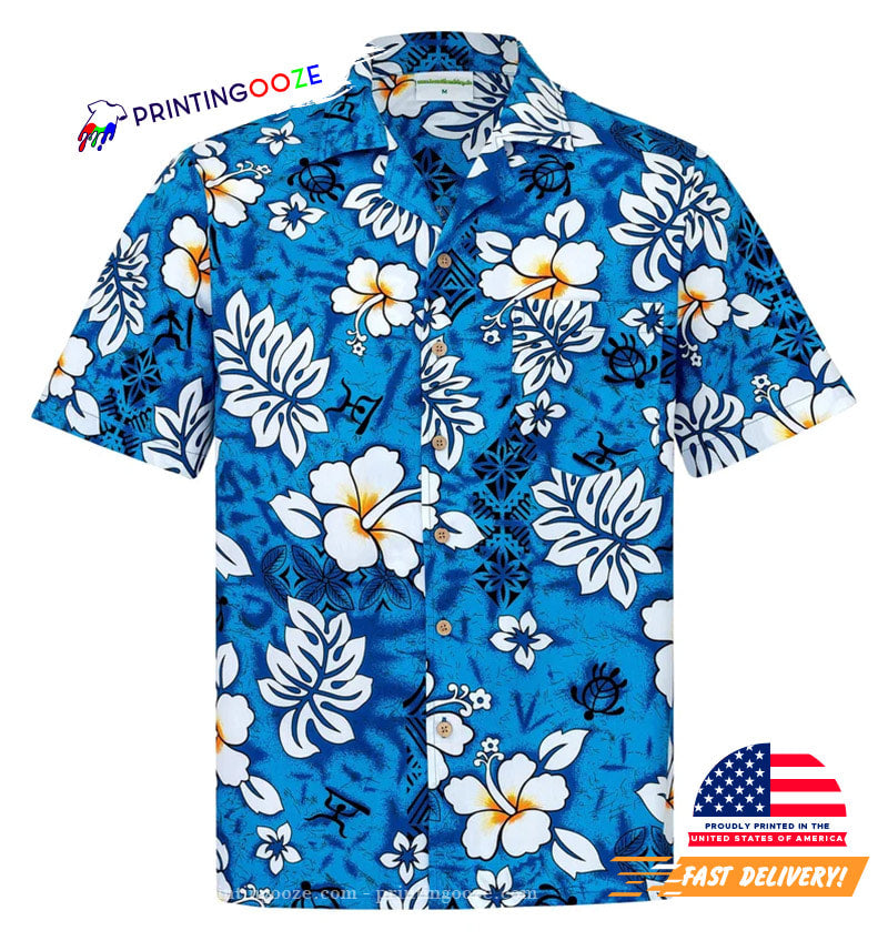 Classic Flowers Hawaiian - Adult & Kids T-Shirts, Sweatshirts & Hoodies apparel design preview 1