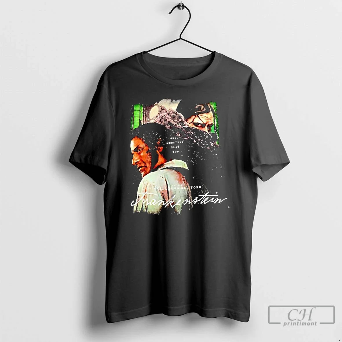 Classic Frankenstein Guillermo Del Toros 2025 Film - Adult & Kids T-Shirts, Sweatshirts & Hoodies apparel design preview 1