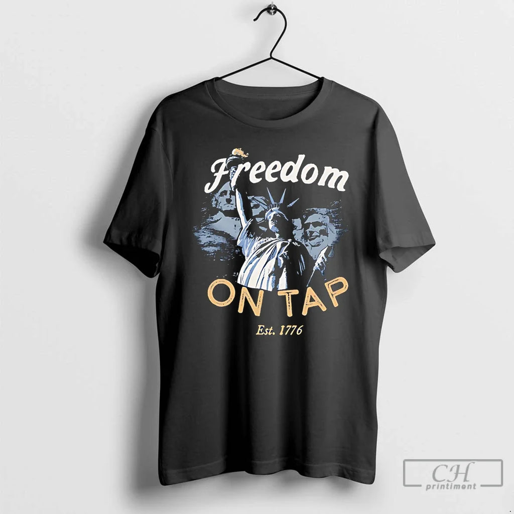 Classic Freedom On Tap Statue Of Liberty - Adult & Kids T-Shirts, Sweatshirts & Hoodies apparel design preview 1