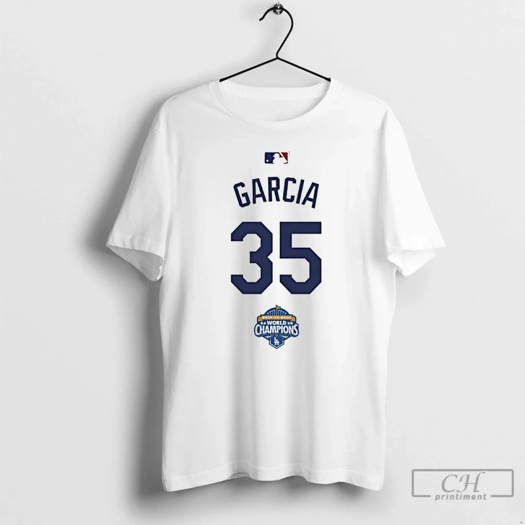 Classic Garcia 35 Back Champs World Champions - Adult & Kids T-Shirts, Sweatshirts & Hoodies apparel design preview 1