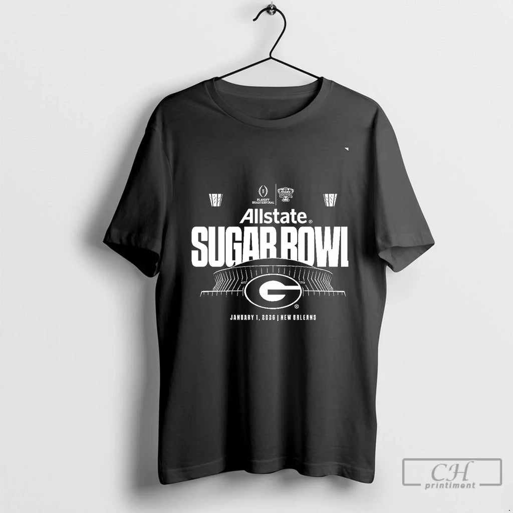 Classic Georgia Bulldogs 2026 Allstate Sugar Bowl - Adult & Kids T-Shirts, Sweatshirts & Hoodies apparel design preview 1