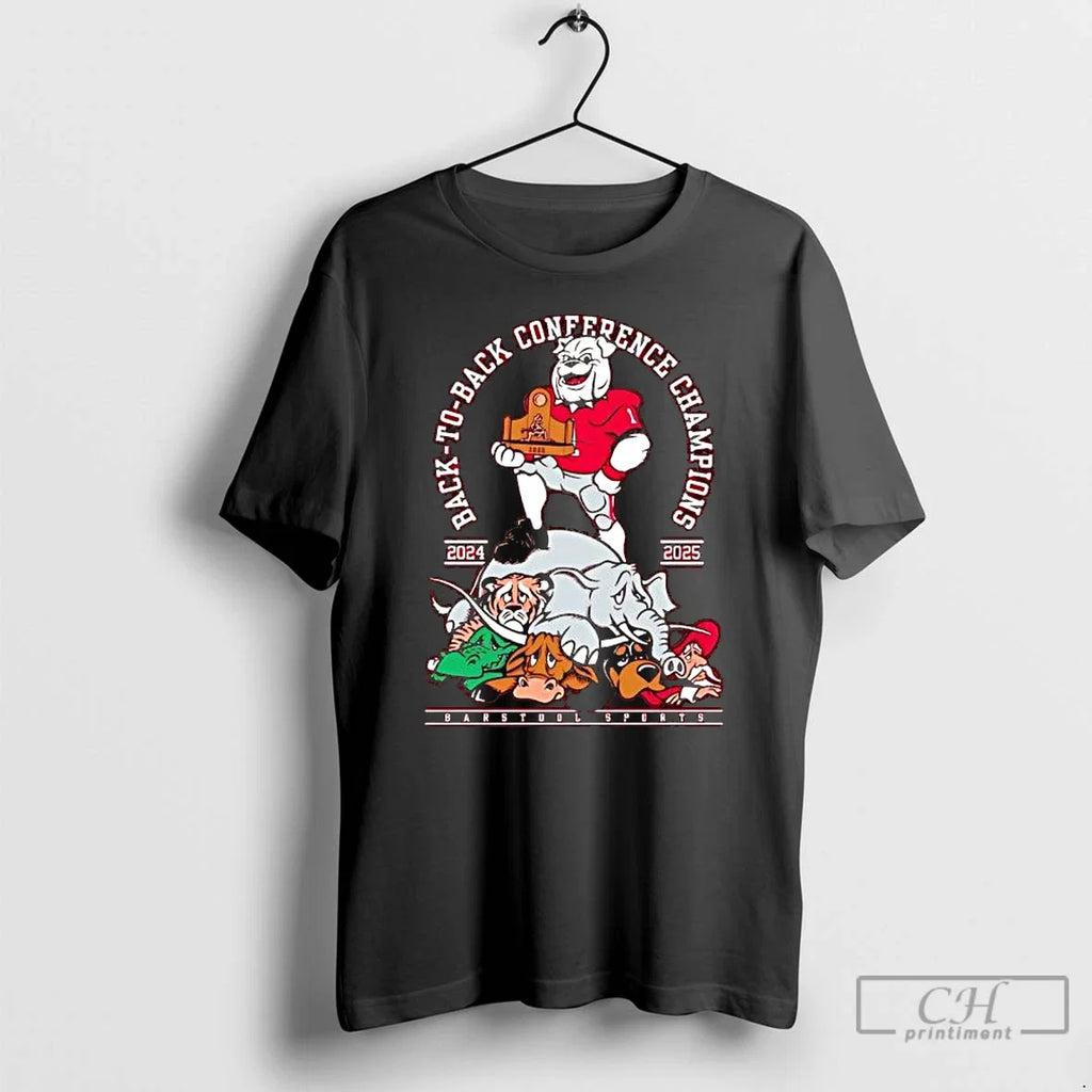 Classic Georgia Bulldogs Back Conference Champions - Adult & Kids T-Shirts, Sweatshirts & Hoodies apparel design preview 1