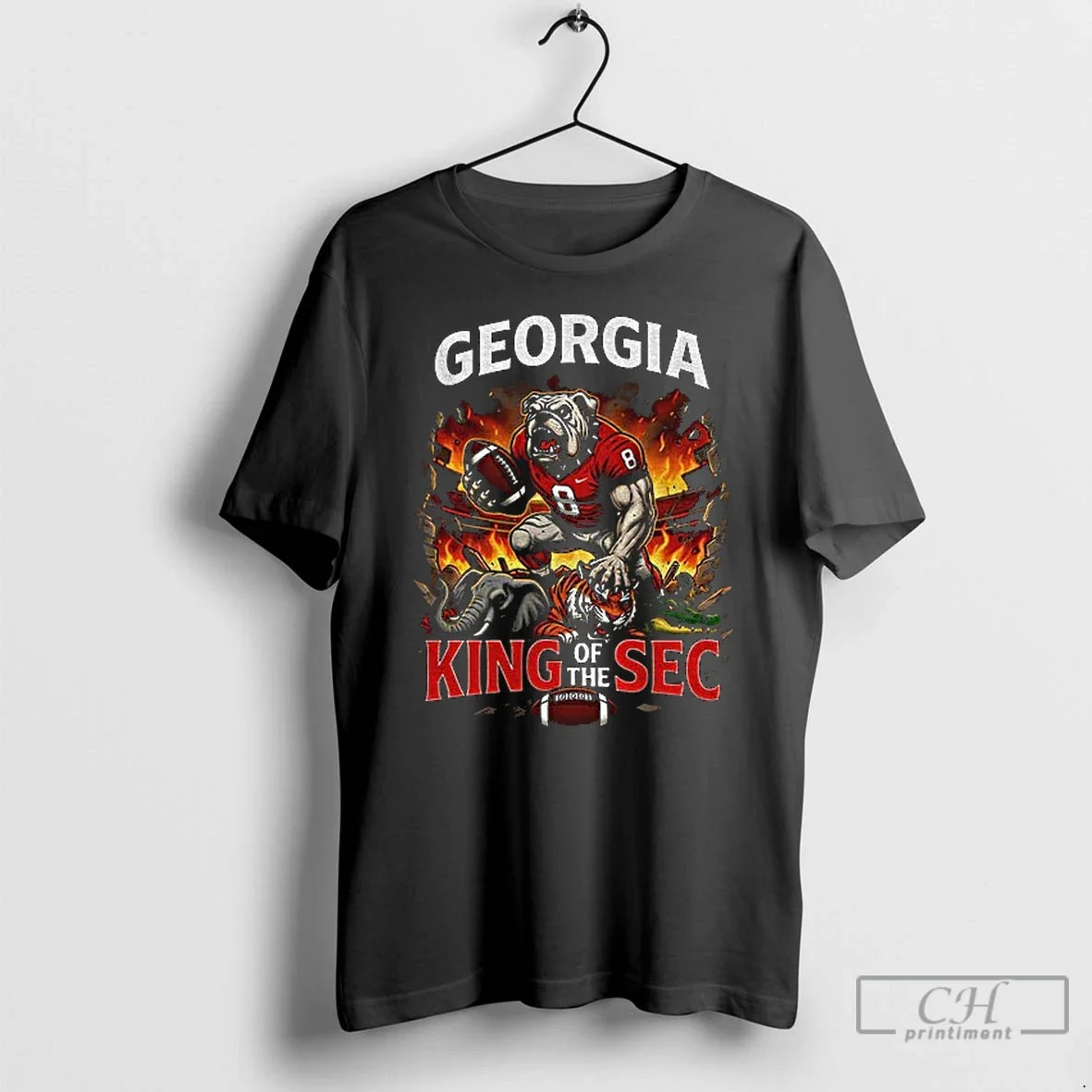 Classic Georgia Bulldogs Kings Sec 2025 - Adult & Kids T-Shirts, Sweatshirts & Hoodies apparel design preview 1