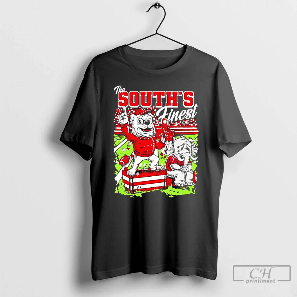 Classic Georgia Bulldogs Souths Finest Dawg Mascot - Adult & Kids T-Shirts, Sweatshirts & Hoodies apparel design preview 1