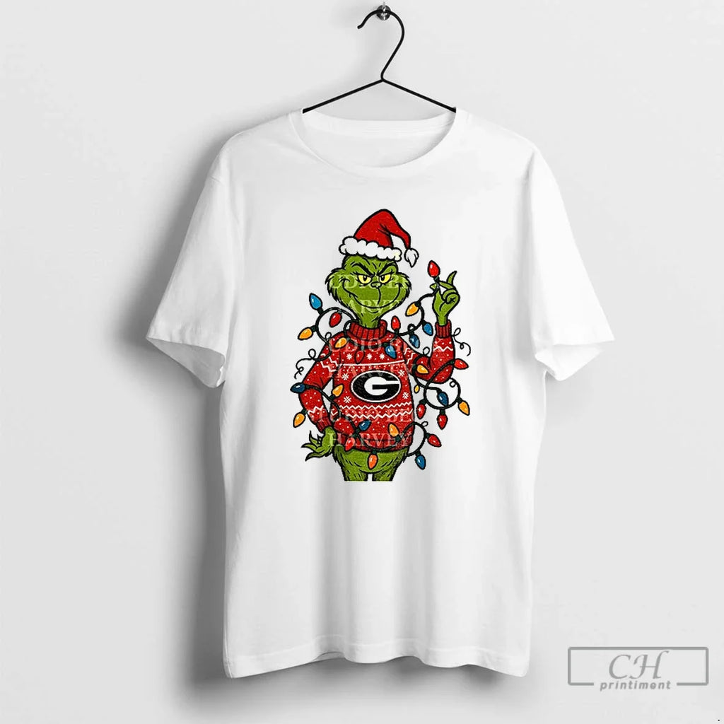 Classic Georgia Grinch Bulldogs Sec Championship 2025 - Adult & Kids T-Shirts, Sweatshirts & Hoodies apparel design preview 1