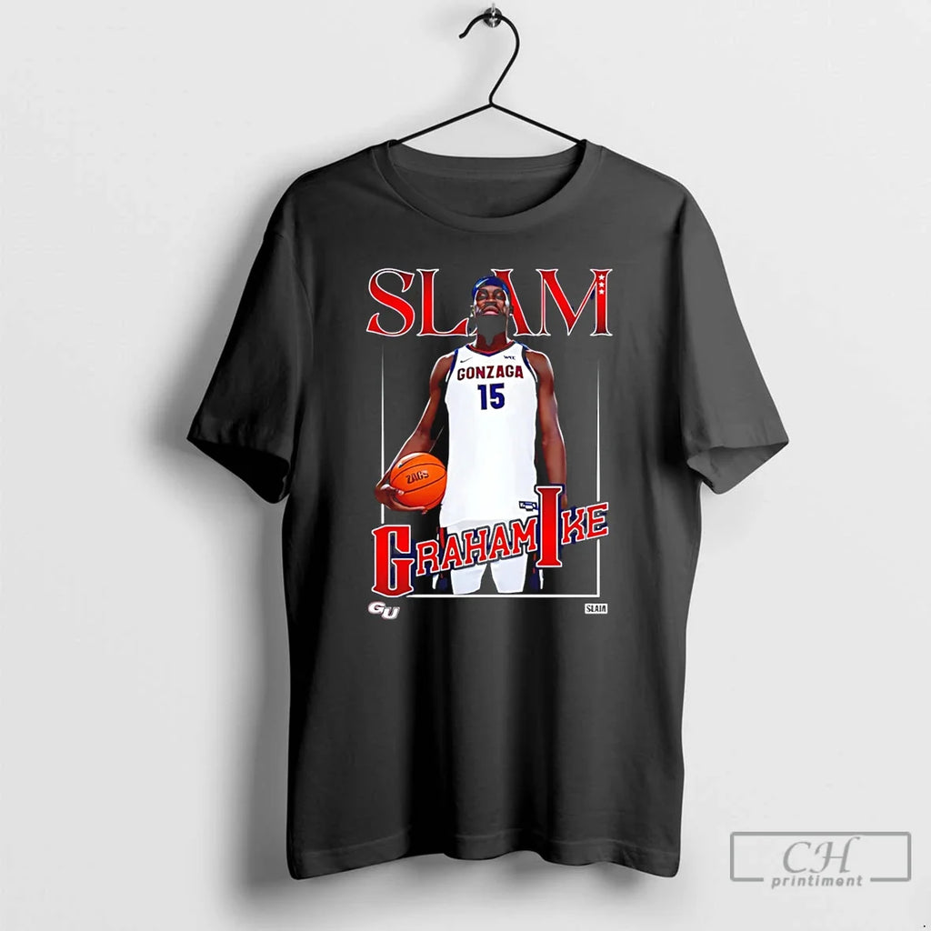 Classic Graham Ike Gonzaga Bulldogs Slam Graphic - Adult & Kids T-Shirts, Sweatshirts & Hoodies apparel design preview 1
