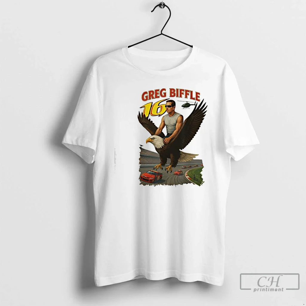 Classic Greg Biffle Memorial Tribute Race Car - Adult & Kids T-Shirts, Sweatshirts & Hoodies apparel design preview 1