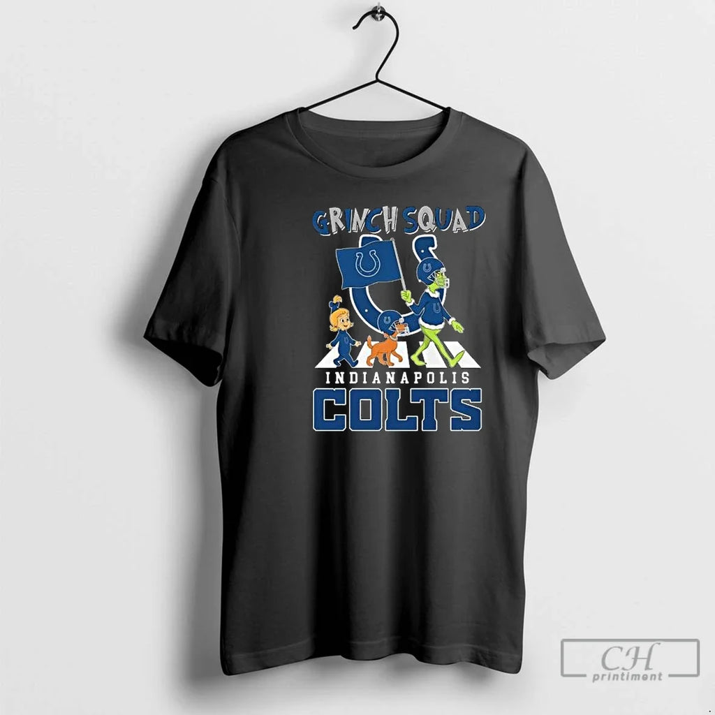 Classic Grinch Squad Abbey Road Indianapolis Colts - Adult & Kids T-Shirts, Sweatshirts & Hoodies apparel design preview 1