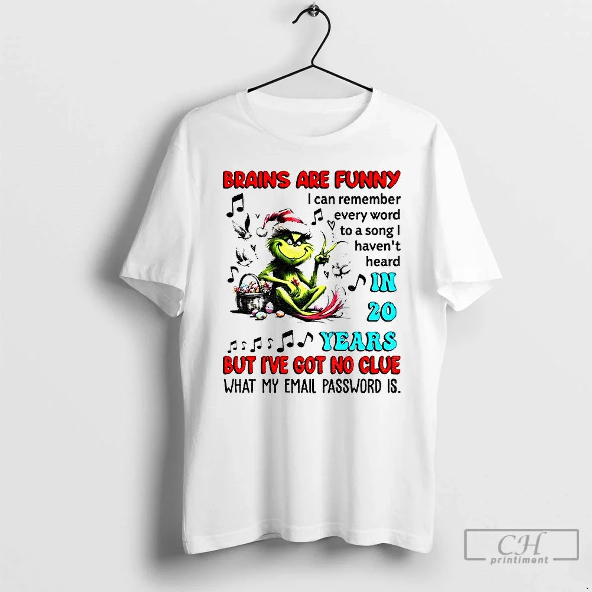 Classic Grinch Brains Are Funny I Can Remember Every - Adult & Kids T-Shirts, Sweatshirts & Hoodies apparel design preview 1