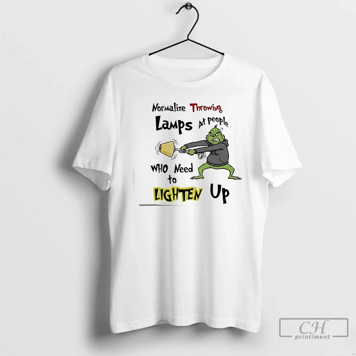 Classic Grinch Normalize Throwing Lamps People Who - Adult & Kids T-Shirts, Sweatshirts & Hoodies apparel design preview 1