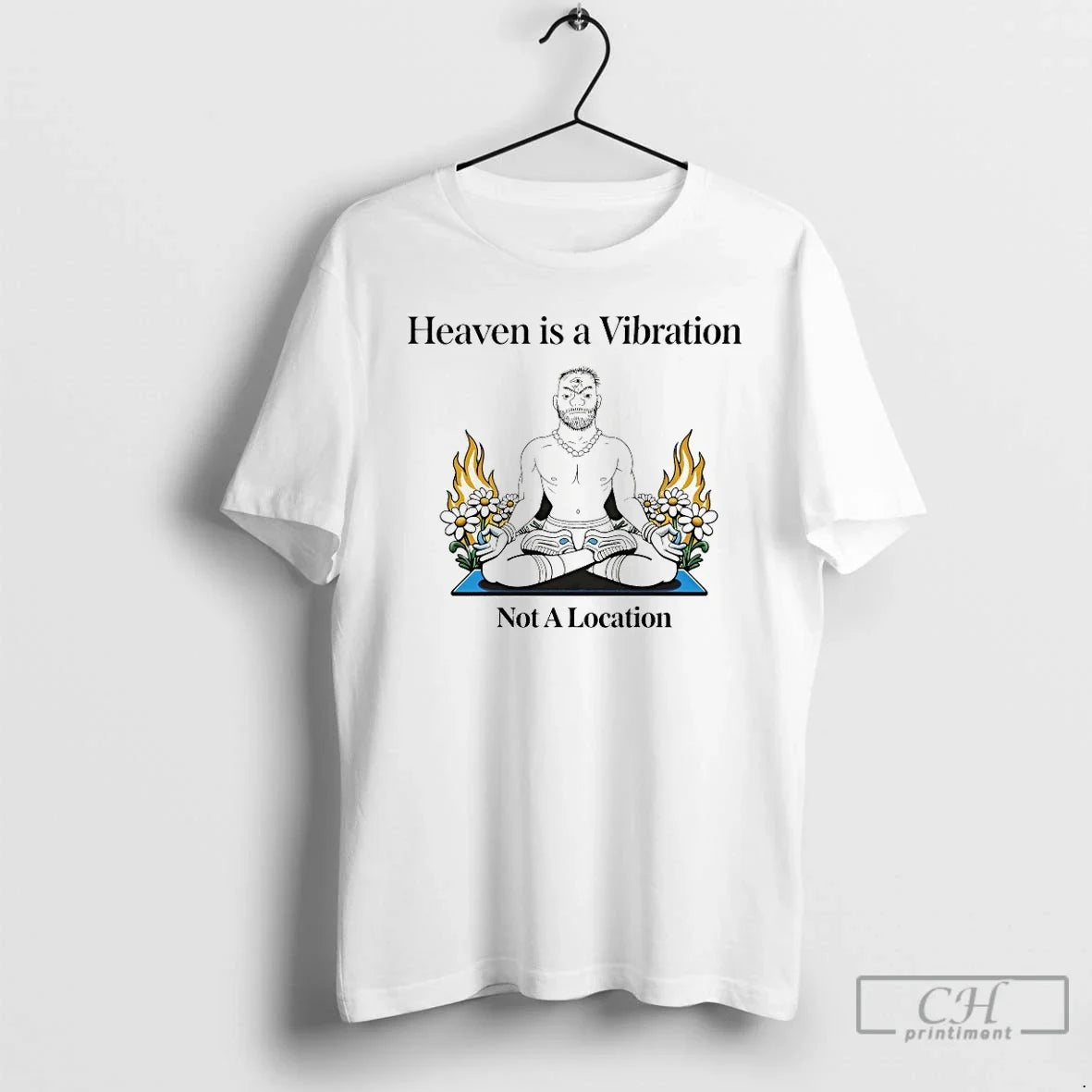 Classic Heaven Is A Vibration Not Location - Adult & Kids T-Shirts, Sweatshirts & Hoodies apparel design preview 1