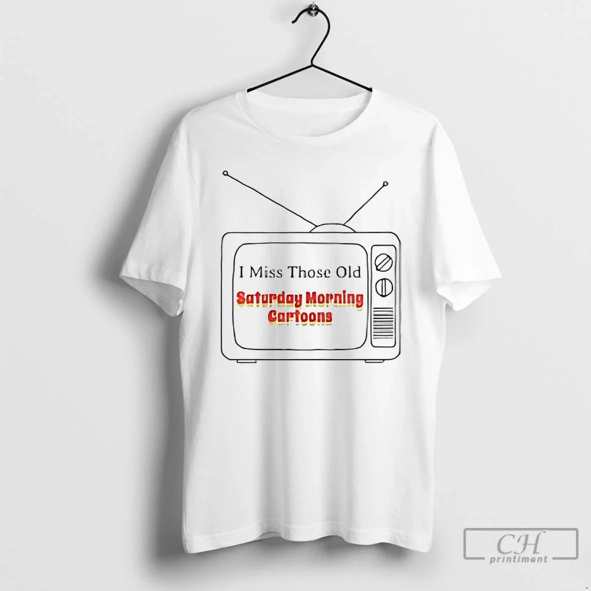 Classic I Miss Those Old Saturday Morning Cartoons - Adult & Kids T-Shirts, Sweatshirts & Hoodies apparel design preview 1