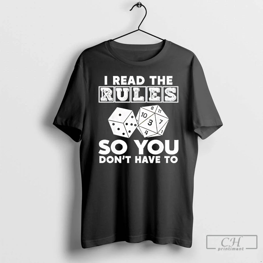 Classic I Read Rules So You Dont Have - Adult & Kids T-Shirts, Sweatshirts & Hoodies apparel design preview 1