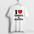 Classic I Love Three 6 Mafia Heart Symbol - Adult & Kids T-Shirts, Sweatshirts & Hoodies apparel design preview 1