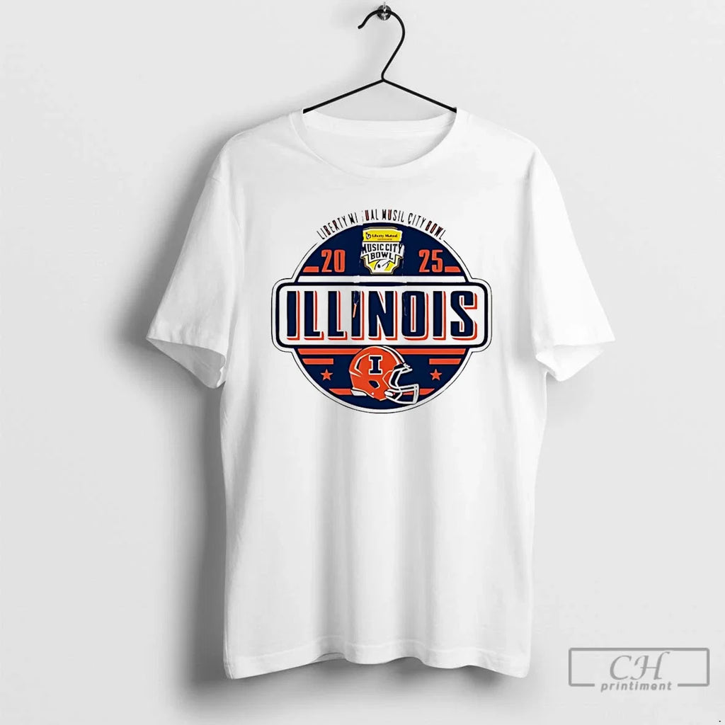 Classic Illinois Fighting Illini 2025 Liberty Mutual - Adult & Kids T-Shirts, Sweatshirts & Hoodies apparel design preview 1