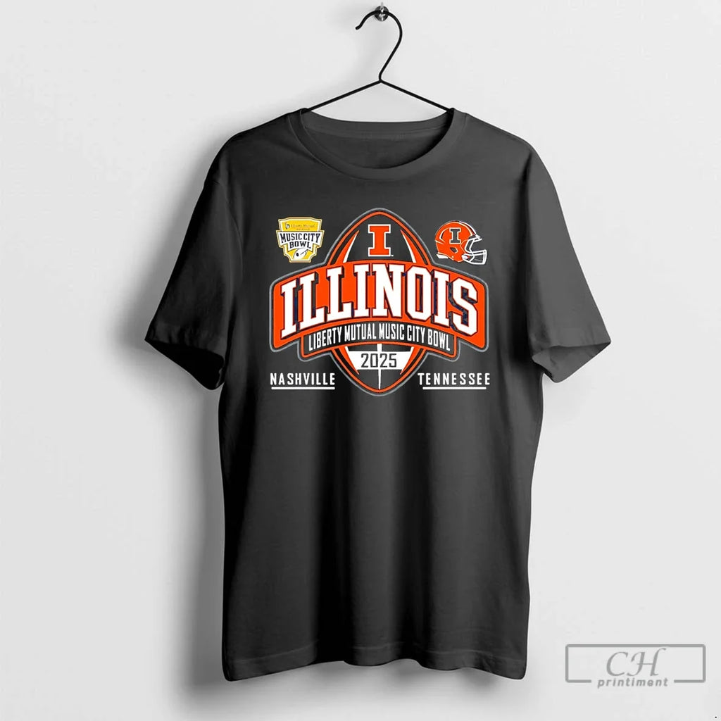 Classic Illinois Fighting Illini Football 2025 - Adult & Kids T-Shirts, Sweatshirts & Hoodies apparel design preview 1