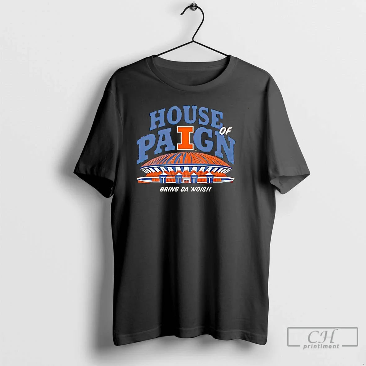 Classic Illinois Fighting Illini Football House Paign - Adult & Kids T-Shirts, Sweatshirts & Hoodies apparel design preview 1