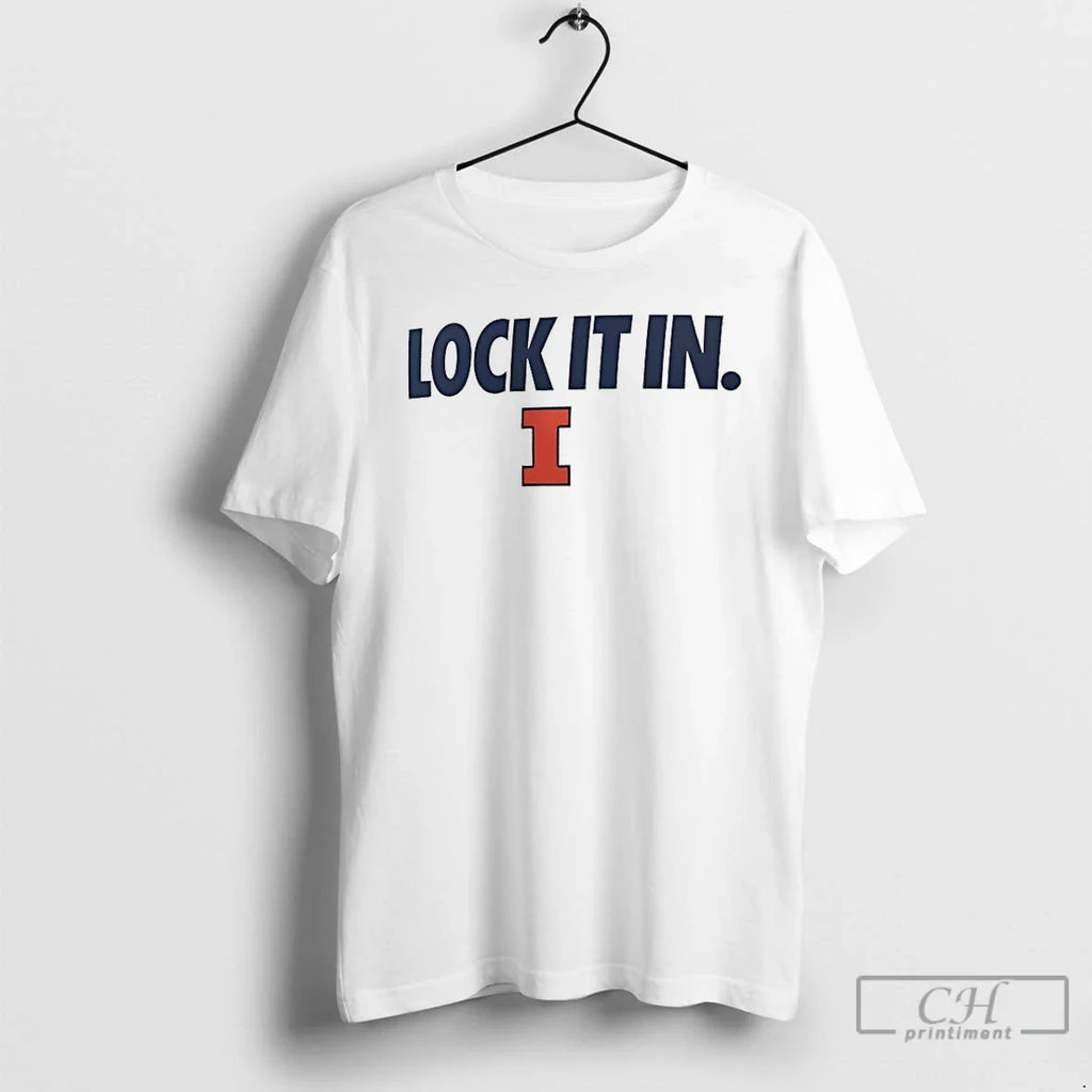 Classic Illinois Fighting Illini Lock It In 2026 - Adult & Kids T-Shirts, Sweatshirts & Hoodies apparel design preview 1