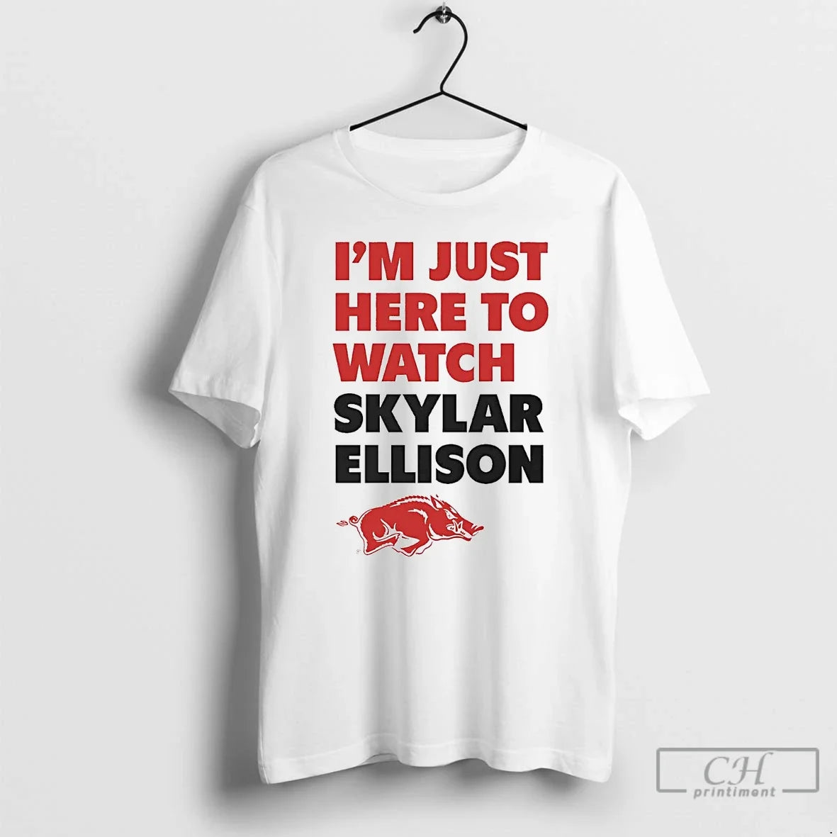 Classic Im Just Here Watch Skylar Ellison - Adult & Kids T-Shirts, Sweatshirts & Hoodies apparel design preview 1