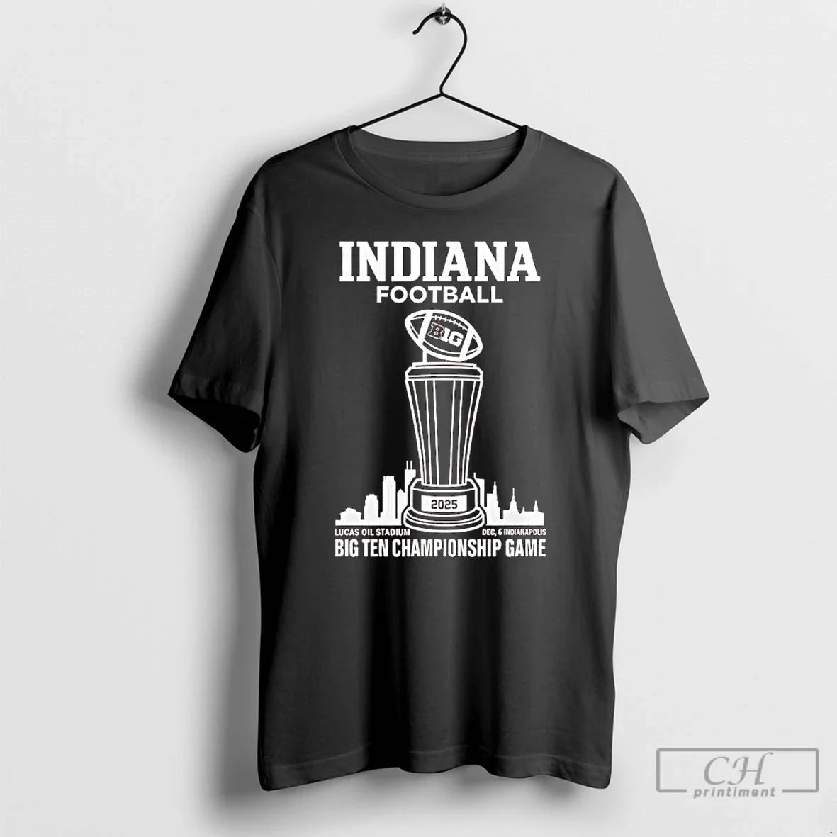 Classic India Football 2025 Big Ten Championship Game - Adult & Kids T-Shirts, Sweatshirts & Hoodies apparel design preview 1
