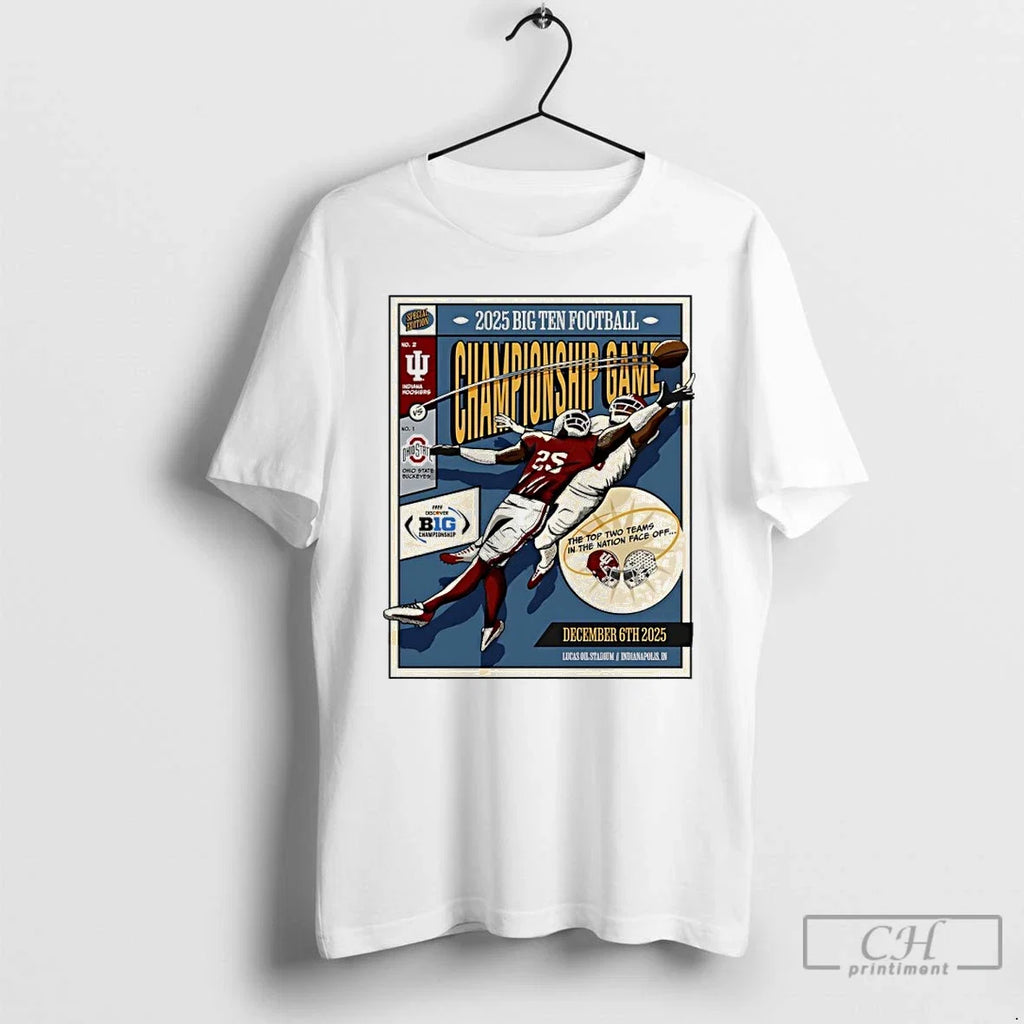 Classic Indiana Football 2025 Big Ten Championship - Adult & Kids T-Shirts, Sweatshirts & Hoodies apparel design preview 1