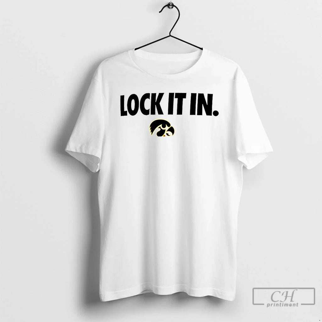 Classic Iowa Hawkeyes Lock It In 2026 - Adult & Kids T-Shirts, Sweatshirts & Hoodies apparel design preview 1