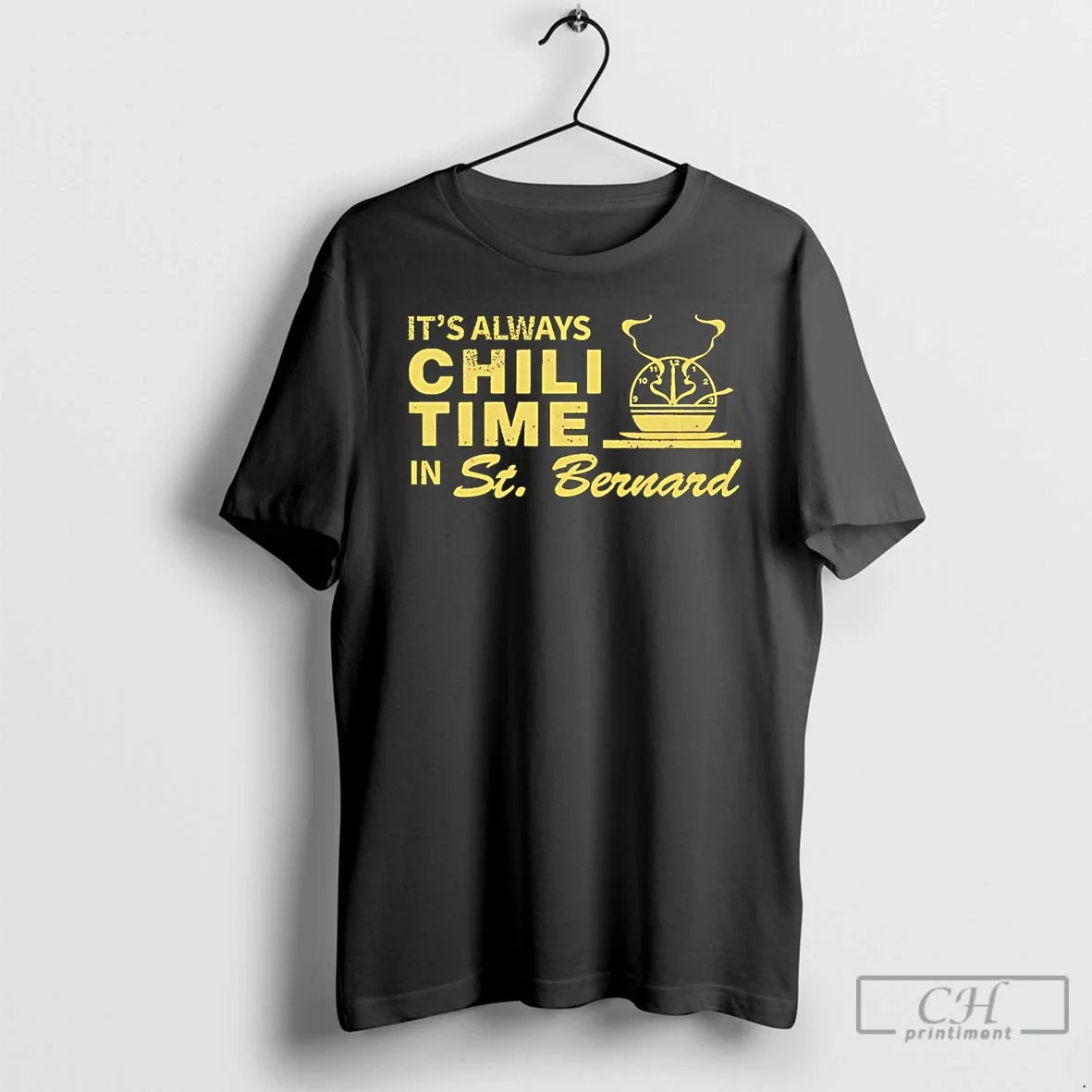 Classic Its Always Chili Time In St Bernard Vintage - Adult & Kids T-Shirts, Sweatshirts & Hoodies apparel design preview 1