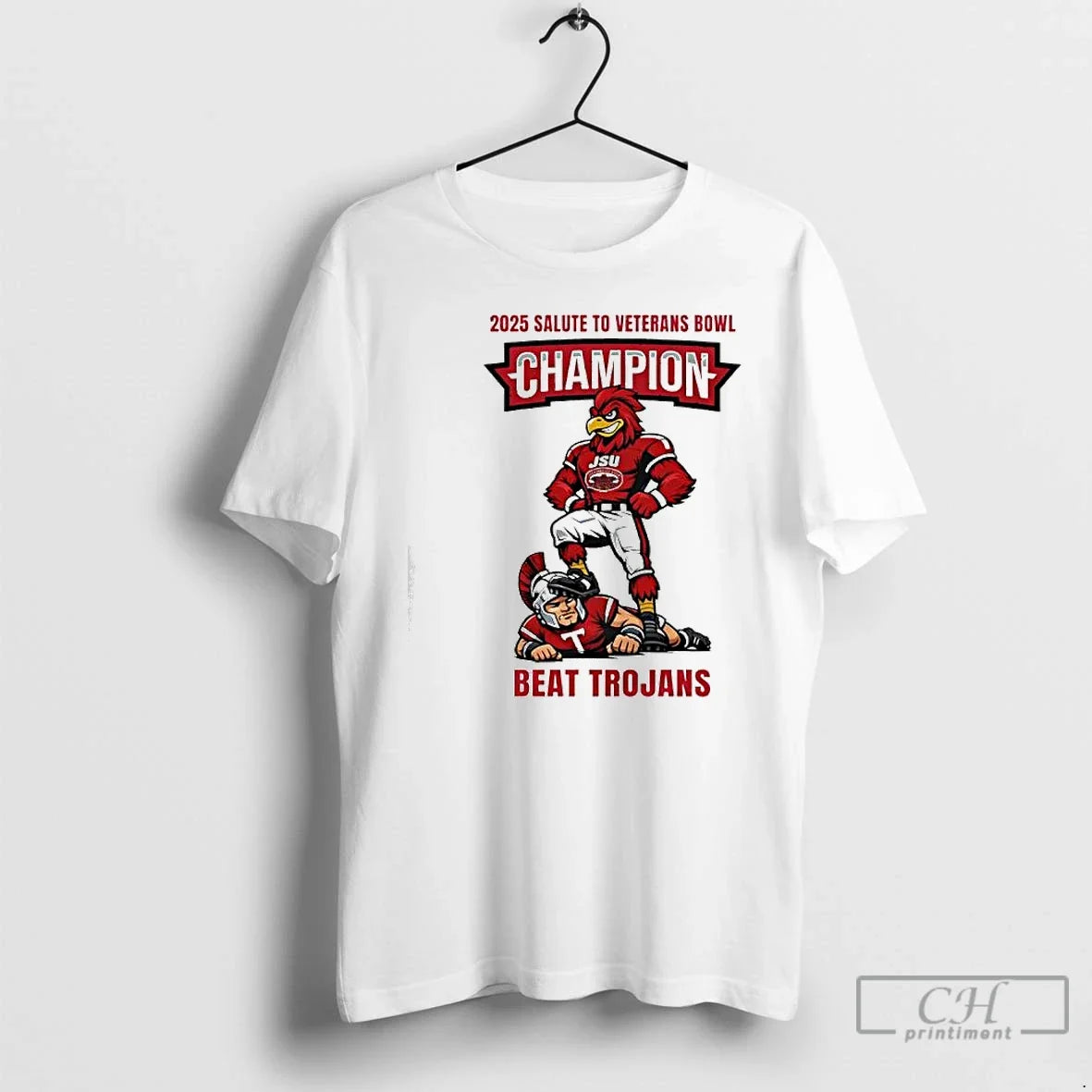 Classic Jsu Beat Trojans 2025 Salute Veterans Bowl - Adult & Kids T-Shirts, Sweatshirts & Hoodies apparel design preview 1