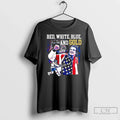 Classic Jack Hughes Red White Blue And Gold Usa - Adult & Kids T-Shirts, Sweatshirts & Hoodies apparel design preview 1