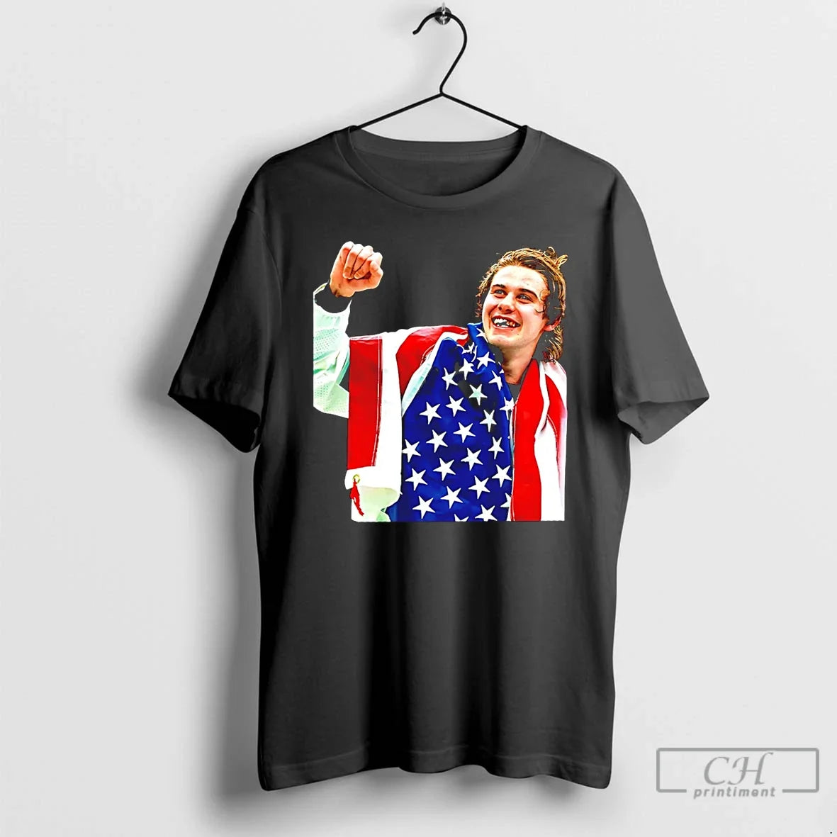 Classic Jack Hughes Team Usa Olympic Champions 2026 - Adult & Kids T-Shirts, Sweatshirts & Hoodies apparel design preview 1