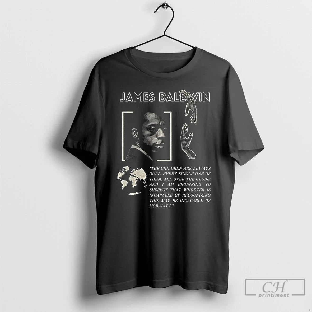Classic James Baldwin Quote Children Always Ours - Adult & Kids T-Shirts, Sweatshirts & Hoodies apparel design preview 1