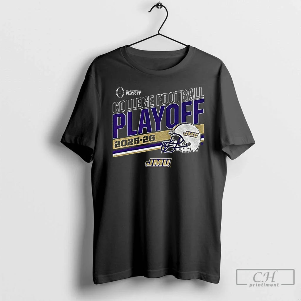 Classic James Madison Dukes Football 2025 Cfp Stripe - Adult & Kids T-Shirts, Sweatshirts & Hoodies apparel design preview 1